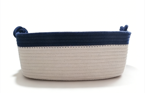 Round Shape Large Space Customized Color Durable Storage Box Cotton Material