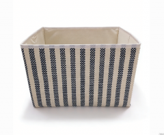 LOGO Print Square Laundry Basket with Handle