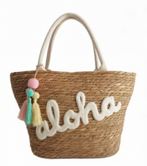 Hot Summer Handmade Straw Hand Bag Purses New Design Beach Handbags Women Tote Bag With Inner Pouch