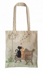 High Quality Customized Logo Pattern Simple Cotton Handbag Large Capacity Durable Tote Blue Shooping Canvas Bag