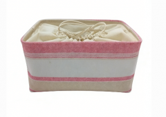 LOGO Print Square Laundry Basket with Handle