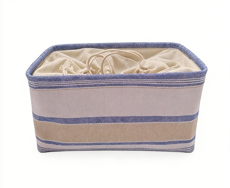 LOGO Print Square Laundry Basket with Handle