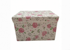 LOGO Print Square Laundry Basket with Handle