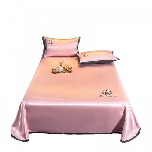 亚马逊热销床上用品高级舒适粉色套装