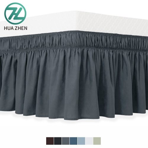 Bed skirt supplier luxury soft home textile king bed skirt for home