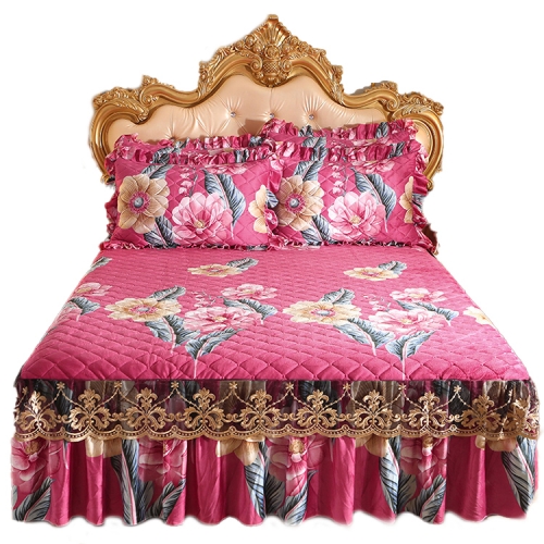 Excellent Quality Home Textile 100% Polyester King Queen Size Luxury Bed Skirt