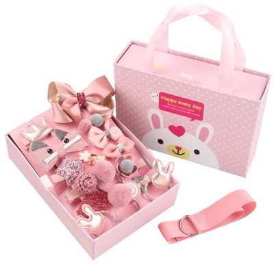 Fashion Girl Bows Hair Clips Kids Hair Accessories Gift Set