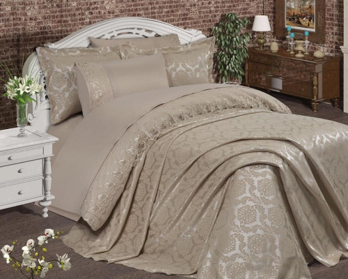 7 pieces Bedspread Set Turkish Made Bedding Set High Quality 2019 Design New