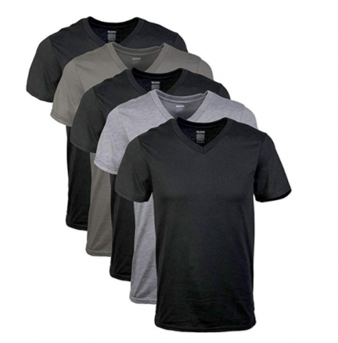 Custom blank V neck t shirts men's bamboo clothing wholesale