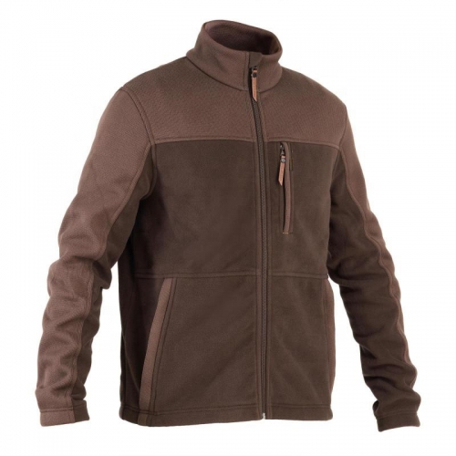 Outdoor hunting clothing for men's fleece jacket for hunting winter wear with knitted fabric