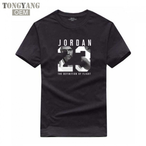 TONGYANG Summer Hot Man's Jordan 23 T Shirts Cotton Men O-neck Fashion Printed 23 Hip-Hop Tee Camisetas Men Clothing Casual Top