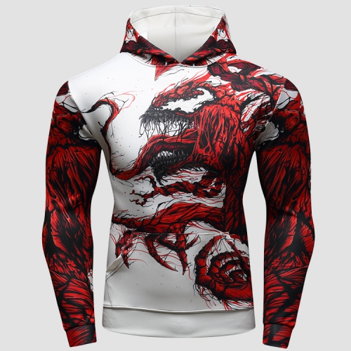 Custom Extended Spuperhero Hoodie 3D Printed Cartoon Mens Sweatshirt Outdoor Athletic Clothing