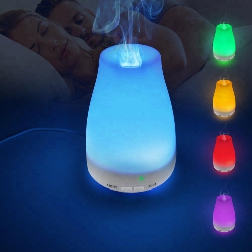 Home appliances LED humidifier Decorative preserved flower 100ml Ultrasonic Essential oil aroma Aromatherapy air diffuser