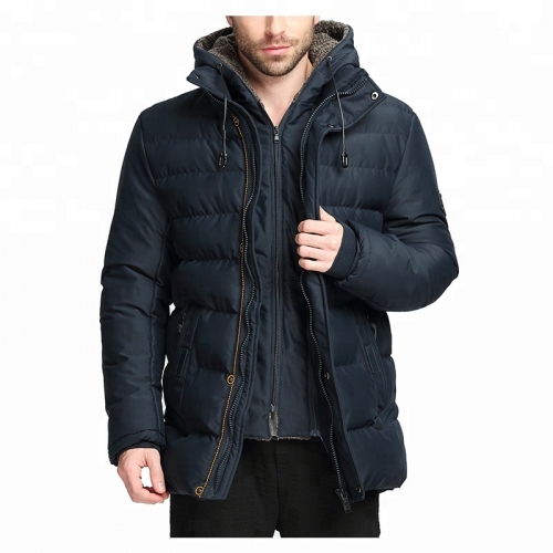 Winter Coat Thicken Parkas With Removable Hood Coats Men