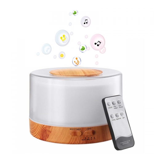 new product home appliances essential oil humidifier 500ml music aroma diffuser with wireless speaker