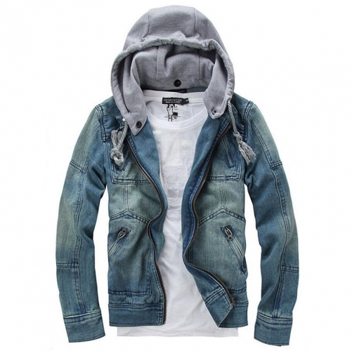 New 2020 Winter Men Clothing Men's Hooded Denim Jacket Outdoors Casual Jeans Jackets And Coat Outerwear Plus Size Jacket