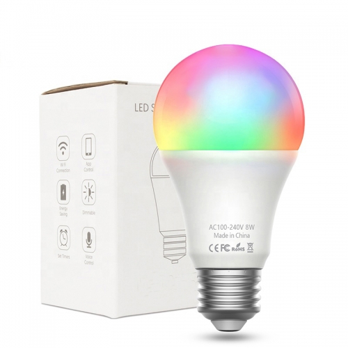 Color led bulb lighting smart wifi emergency hot product changing e27 led light bulb