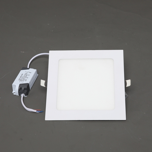 6w 6in Slim LED Downlight Canless Square Dimmable Flat Panel Light Fixture Recessed Retrofit 1050 Lumens Daylight 5000K