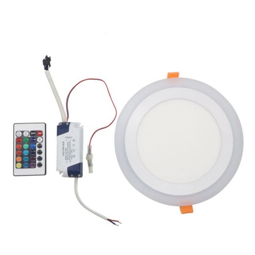 Led light panel replacement  180 degree kitchen double color panel light surface frameless round panel light