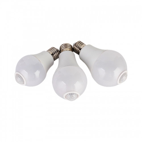 6W 9w led bulb light raw material with pir motion sensor from india manufacture