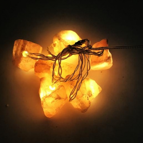 Crystal salt lamp LED light string Himalayan rose night light decorative string lights can be customized