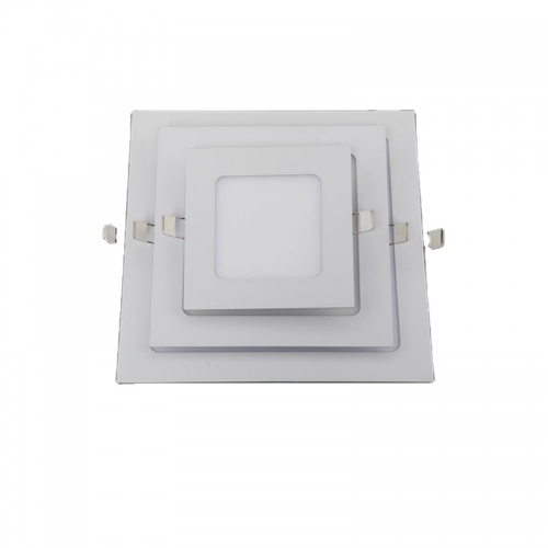 Led panel lamp waterproof ip 44 18w 3w sliver square downlights led recessed panel  light