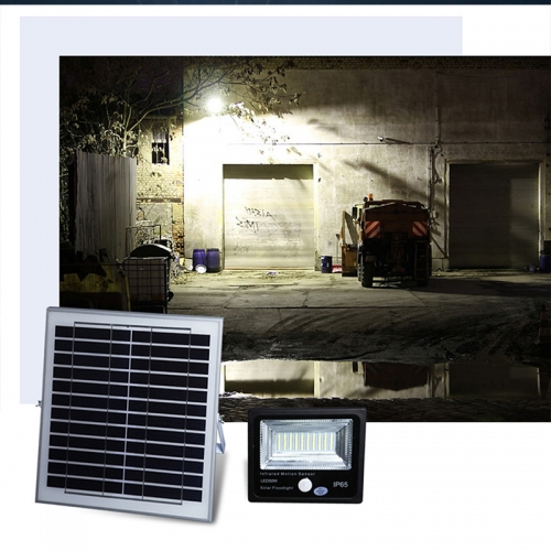 Led solar panel lighting outdoor waterproof ip65 daylight sensor led flood light