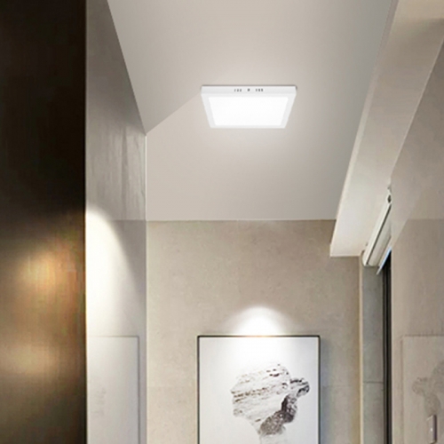 Led panel lamp 12w raw meterials surface mount frame aluminum led panel light ceiling