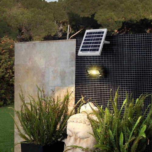 Led solar flood lamp dusk till dawn volt waterproof lithion iron battery led flood light