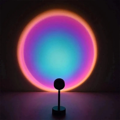 Dream Color Led Sunset Light Wall Decoration Rainbow Sunset Projection Floor Lamp