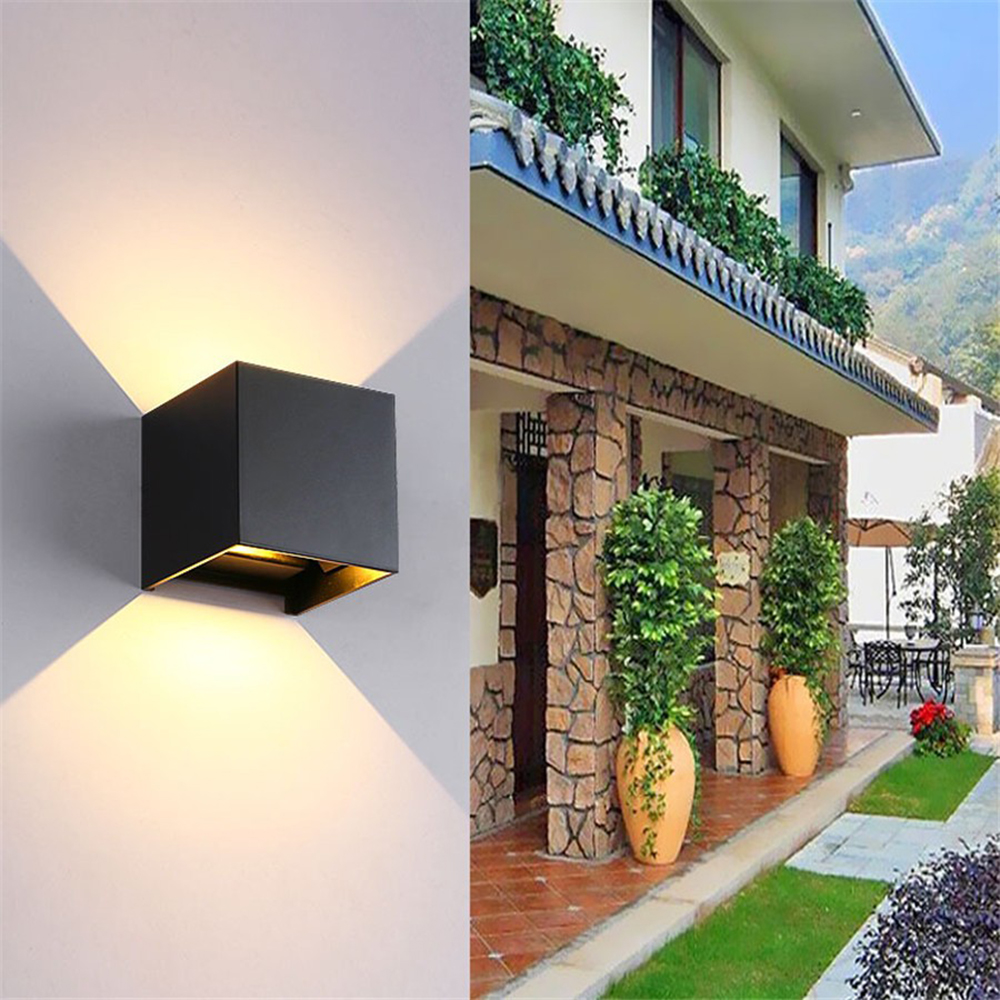 Lamp wall Modern black design decorative indoor IP65 5W 6W led outdoor wall light