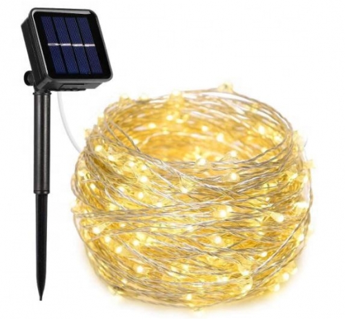 LED Solar Copper Wire Light String Outdoor Waterproof Lights Holiday Decoration Balcony Garden Garden Landscape Lights