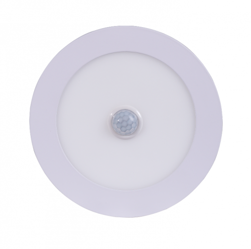 AC165-265V cheap price surface mounted led round panel light rechargeable high luminous with pir motion sensor