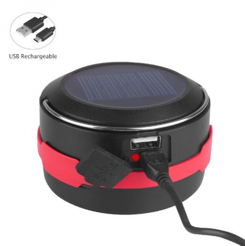 Camping light usb with foldable function solar light camping use for outdoor rechargeable camping light