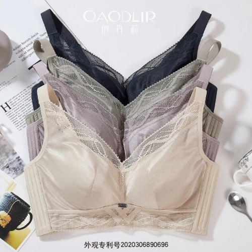 New 9345 unrimmed skin-friendly cotton adjusted gathering bra bra comfortable simple lingerie