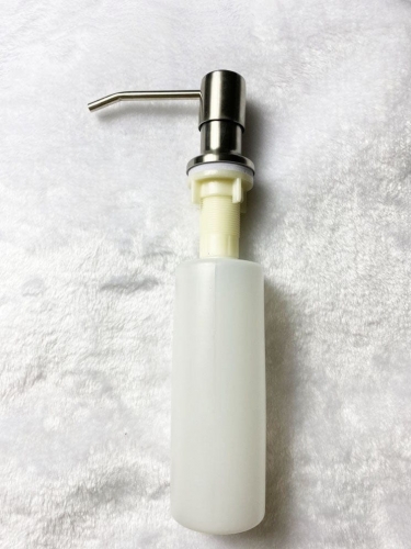 Soap Dispensor For Kitchen Sink 304 Stainless Steel Refill From The Top Built In Design For Counter Top With Liquid Soap