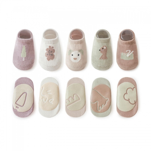 Summer thin cotton floor socks baby anti-slip toddler socks children's no-show socks wholesale