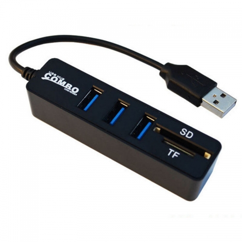 Best Selling Strip MINI USB 2.0 HUB and 2in1 Cardreader with USB 2.0 COMBO For PC and Laptop
