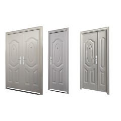 Main Entrance Door Escape Fire-Proof Metal Security Entrance Door