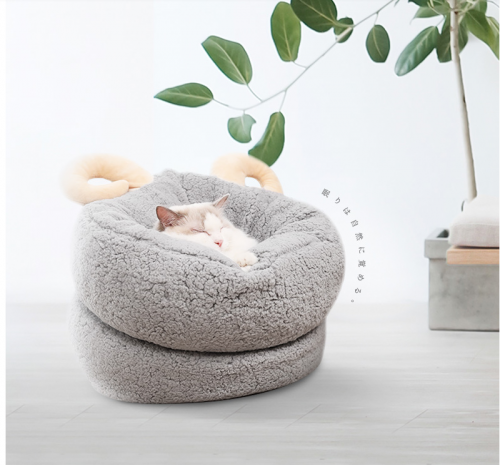 Cute croissant cat house