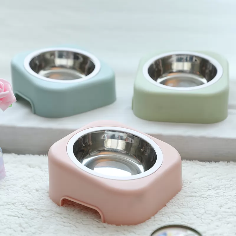 Pet food bowl dog bowl Teddy dog bowl single bowl dog bowl rack tableware