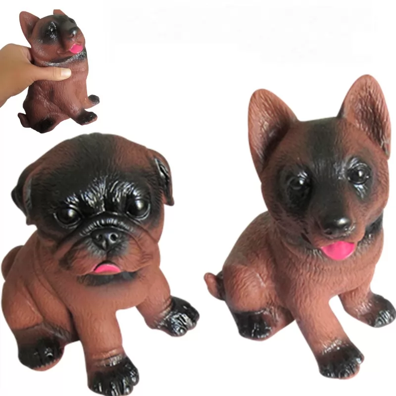 Simulated toy puppies can't bite, rubber can ring and bark.