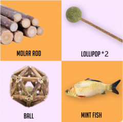 Molar rod+ball+lollipop+fish