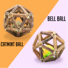 Catnip ball+bell ball