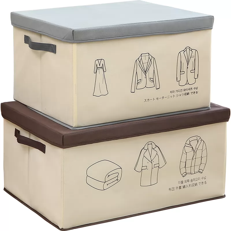 Clothes storage household fabric moving finishing wardrobe folding storage