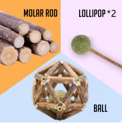 Acinidia Polygama molar rod+Lollipop+ball