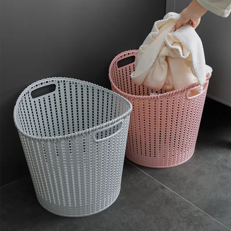 Household dirty laundry basket storage basket dirty laundry basket plastic rattan