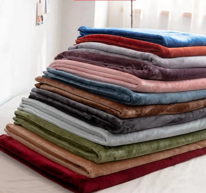 Coral wool blanket nap sofa office cover leg flannel blanket single bed sheet