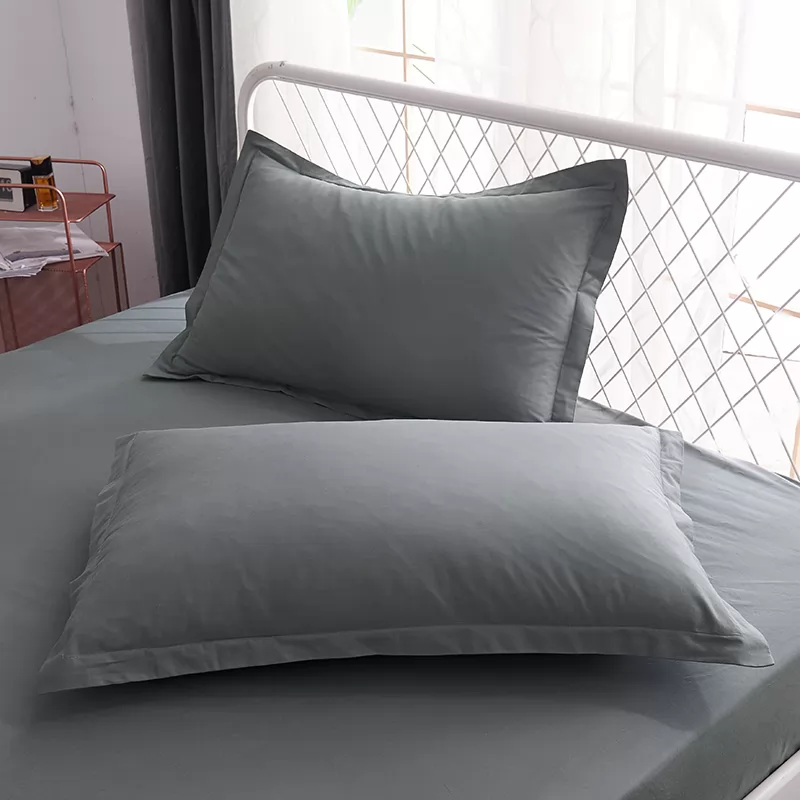 Single large 48x74cm one pair of 2 pure cotton pillowcases