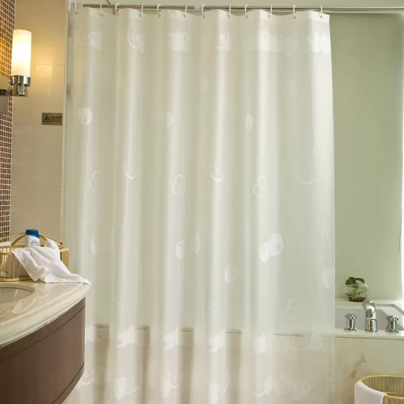 Environmental protection, waterproof and mould proof thickened bathroom curtain